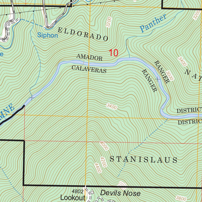 US Forest Service - Topo Devils Nose, CA FSTopo Legacy digital map