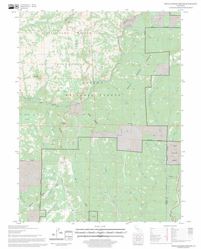 US Forest Service - Topo Devils Parade Ground, CA FSTopo Legacy digital map