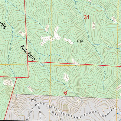 US Forest Service - Topo Devils Parade Ground, CA FSTopo Legacy digital map