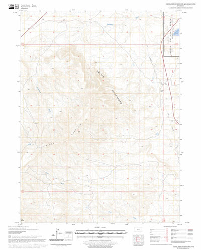 US Forest Service - Topo Devils Playground, WY FSTopo Legacy digital map
