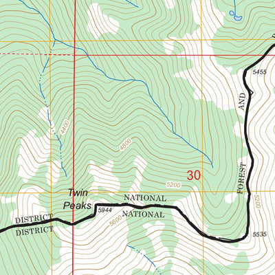 US Forest Service - Topo Devils Punchbowl, CA FSTopo Legacy digital map
