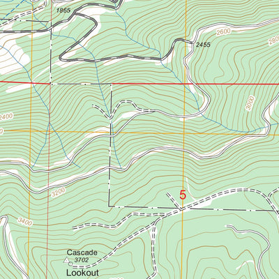 US Forest Service - Topo Devils Slide, WA FSTopo Legacy digital map