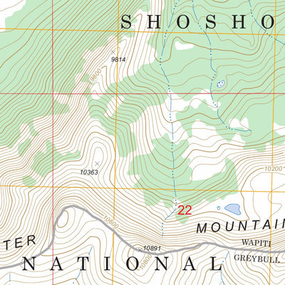 US Forest Service - Topo Devils Tooth, WY FSTopo Legacy digital map