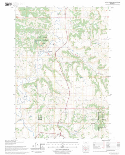 US Forest Service - Topo Devils Tower, WY FSTopo Legacy digital map