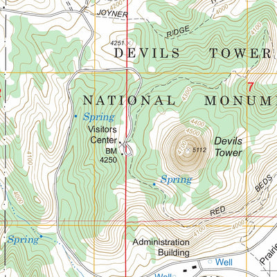 US Forest Service - Topo Devils Tower, WY FSTopo Legacy digital map