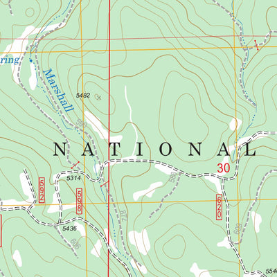 US Forest Service - Topo Devine Ridge North, OR FSTopo Legacy digital map