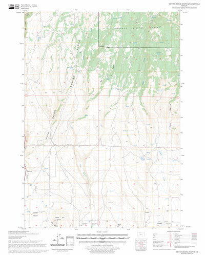 US Forest Service - Topo Devine Ridge South, OR FSTopo Legacy digital map