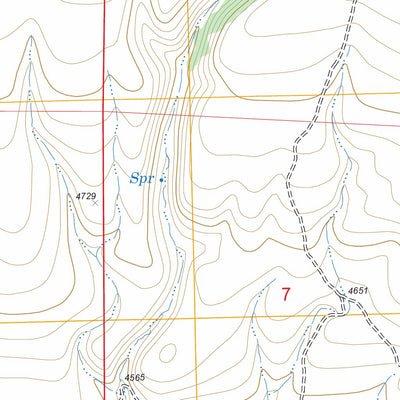 US Forest Service - Topo Devine Ridge South, OR FSTopo Legacy digital map