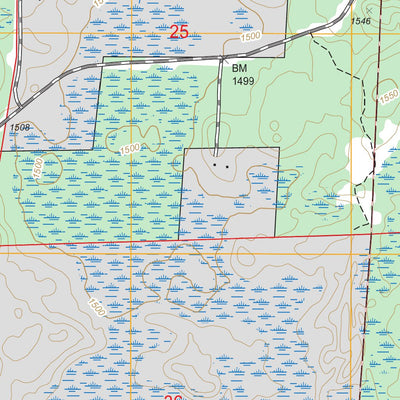 US Forest Service - Topo Dewey Lake SE, MN FSTopo Legacy digital map