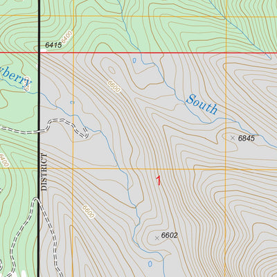 US Forest Service - Topo Dexter Point, MT FSTopo Legacy digital map