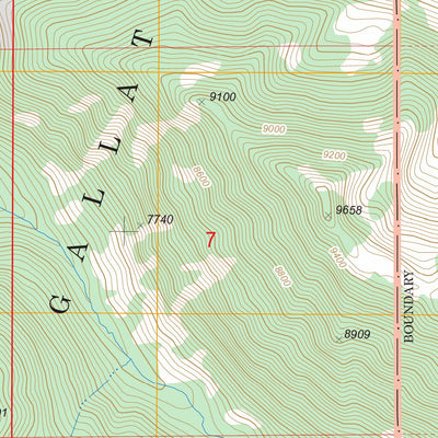 US Forest Service - Topo Dexter Point, MT FSTopo Legacy digital map