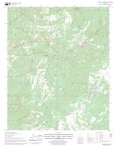 US Forest Service - Topo Diamond Butte, AZ FSTopo Legacy digital map