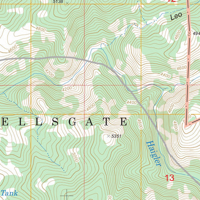 US Forest Service - Topo Diamond Butte, AZ FSTopo Legacy digital map