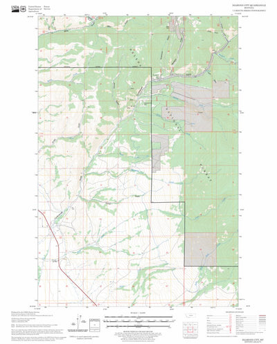 US Forest Service - Topo Diamond City, MT FSTopo Legacy digital map