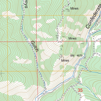 US Forest Service - Topo Diamond City, MT FSTopo Legacy digital map
