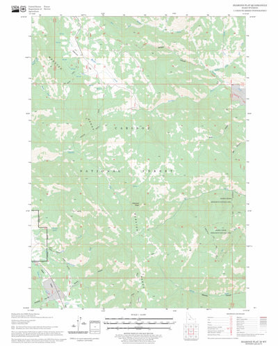 US Forest Service - Topo Diamond Flat, ID - WY FSTopo Legacy digital map