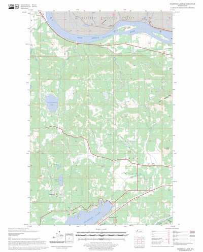 US Forest Service - Topo Diamond Lake, WA FSTopo Legacy digital map