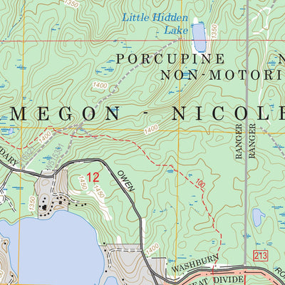 US Forest Service - Topo Diamond Lake, WI FSTopo Legacy digital map