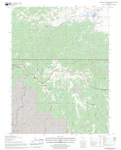 US Forest Service - Topo Diamond Mountain, CA FSTopo Legacy digital map
