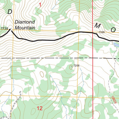 US Forest Service - Topo Diamond Mountain, CA FSTopo Legacy digital map