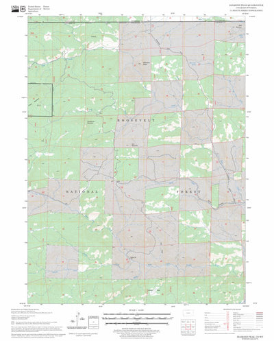 US Forest Service - Topo Diamond Peak, CO - WY FSTopo Legacy digital map