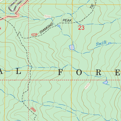 US Forest Service - Topo Diamond Peak, OR FSTopo Legacy digital map