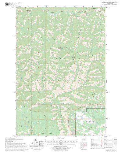 US Forest Service - Topo Diamond Peak, WA FSTopo Legacy digital map