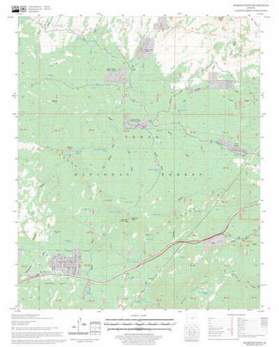 US Forest Service - Topo Diamond Point, AZ FSTopo Legacy digital map