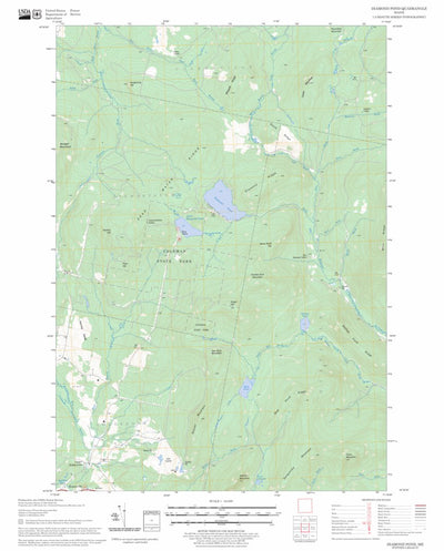 US Forest Service - Topo Diamond Pond, ME FSTopo Legacy digital map