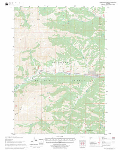 US Forest Service - Topo Dick Creek Lakes, WY FSTopo Legacy digital map