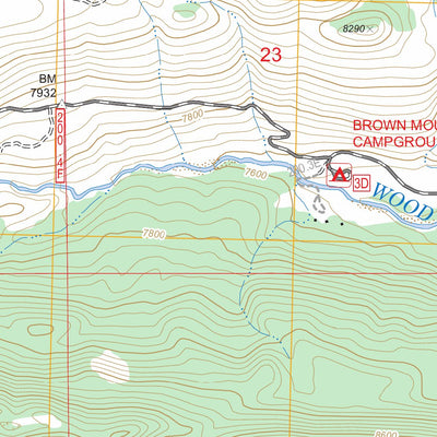 US Forest Service - Topo Dick Creek Lakes, WY FSTopo Legacy digital map