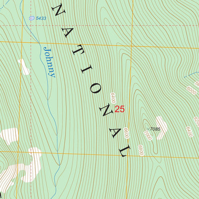 US Forest Service - Topo Dick Creek, MT - ID FSTopo Legacy digital map