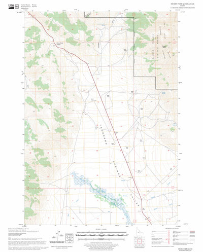 US Forest Service - Topo Dickey Peak, ID FSTopo Legacy digital map