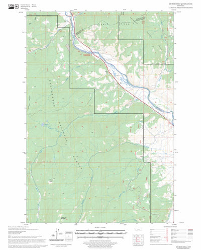 US Forest Service - Topo Dickie Hills, MT FSTopo Legacy digital map