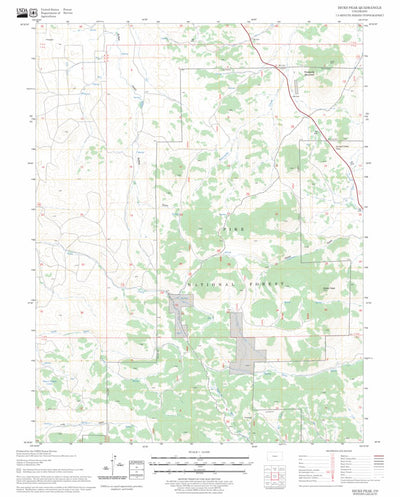 US Forest Service - Topo Dicks Peak, CO FSTopo Legacy digital map