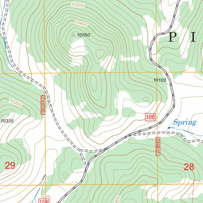 US Forest Service - Topo Dicks Peak, CO FSTopo Legacy digital map