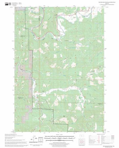 US Forest Service - Topo Digger Mountain, OR FSTopo Legacy digital map