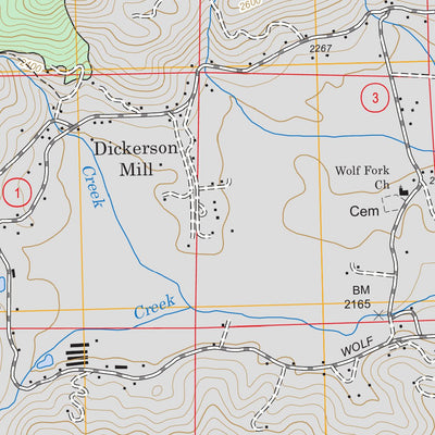 US Forest Service - Topo Dillard, NC - GA FSTopo Legacy digital map