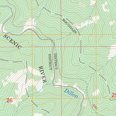 US Forest Service - Topo Dillon Mountain, CA FSTopo Legacy digital map