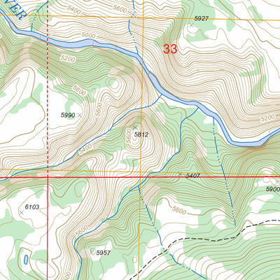 US Forest Service - Topo Dillworth Bench, WY FSTopo Legacy digital map