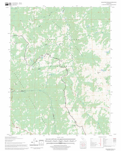 US Forest Service - Topo Disaster Peak, CA FSTopo Legacy digital map