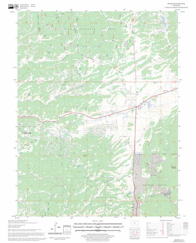 US Forest Service - Topo Divide, CO FSTopo Legacy digital map