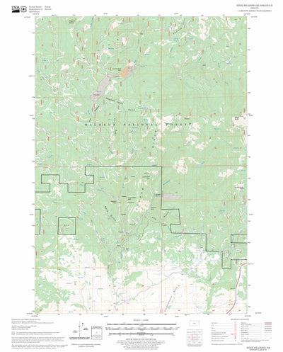US Forest Service - Topo Dixie Meadows, OR FSTopo Legacy digital map