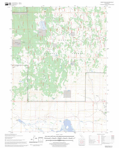 US Forest Service - Topo Dixie Peak, CA FSTopo Legacy digital map