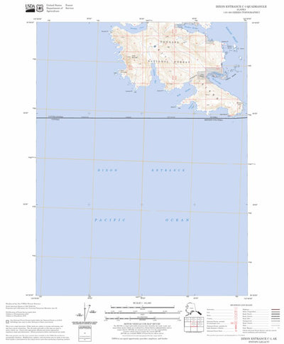US Forest Service - Topo Dixon Entrance C-3, AK FSTopo Legacy digital map