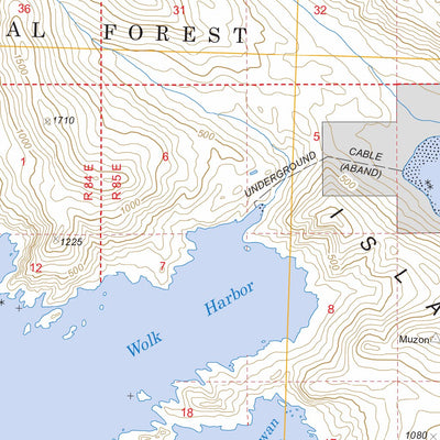US Forest Service - Topo Dixon Entrance C-3, AK FSTopo Legacy digital map