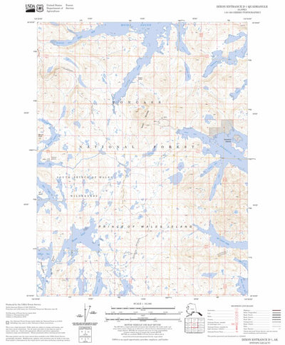 US Forest Service - Topo Dixon Entrance D-1, AK FSTopo Legacy digital map