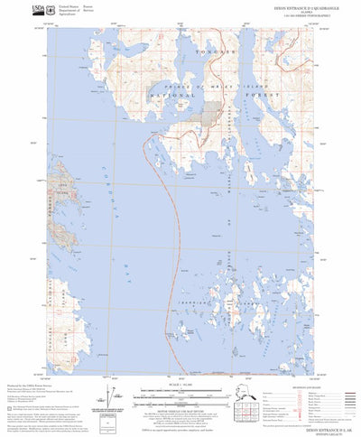 US Forest Service - Topo Dixon Entrance D-2, AK FSTopo Legacy digital map