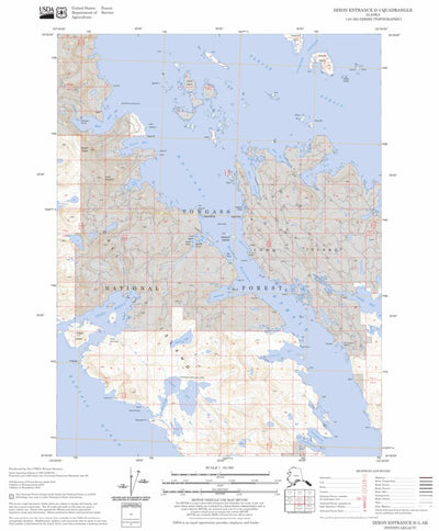 US Forest Service - Topo Dixon Entrance D-3, AK FSTopo Legacy digital map