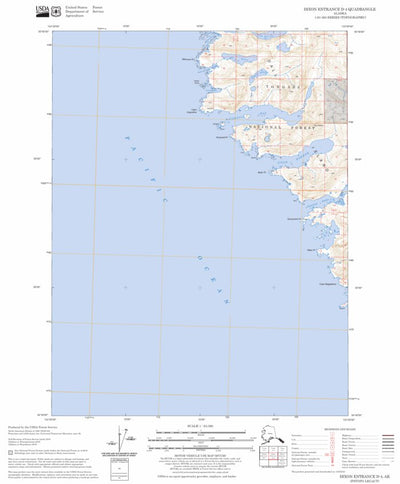 US Forest Service - Topo Dixon Entrance D-4, AK FSTopo Legacy digital map